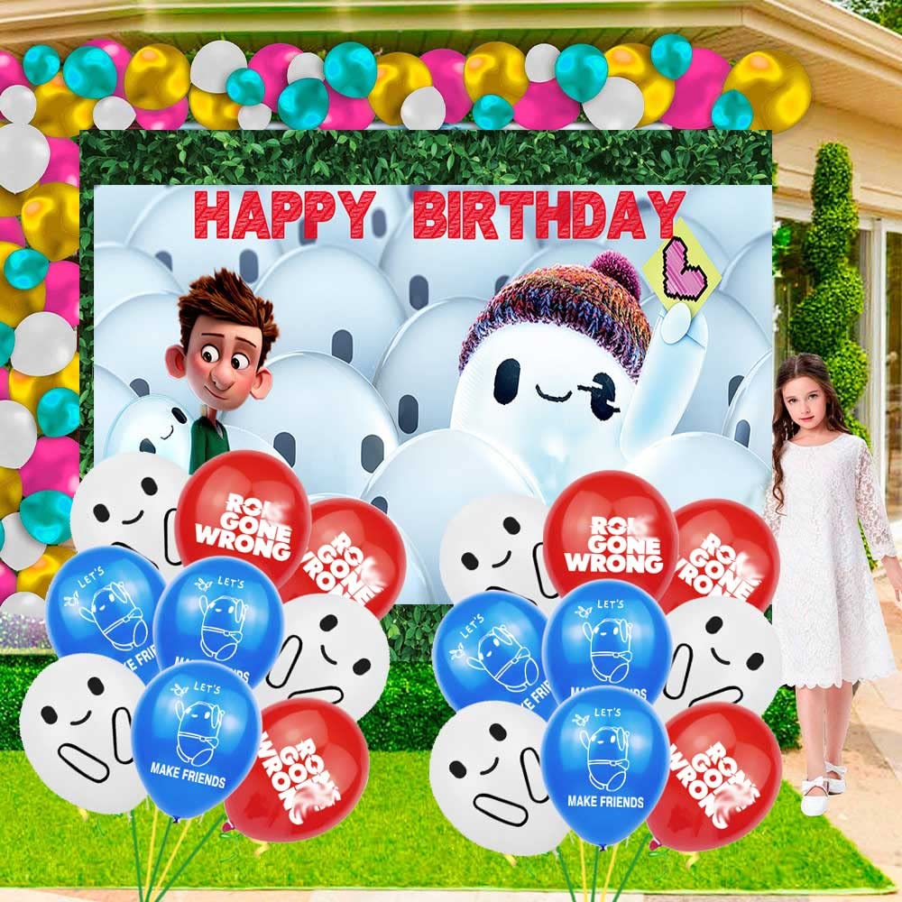 Ron's Gone Wrong Birthday Party Supplies Decorations Cake Topper Balloons  Favors Backdrop Banner Decor: Buy Online at Best Price in UAE