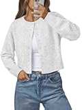 Womens Cropped Cardigan Sweaters Lightweight Fall Crop Cotton Knit Y2k Outfits Fashion Button Up Clothes 2025