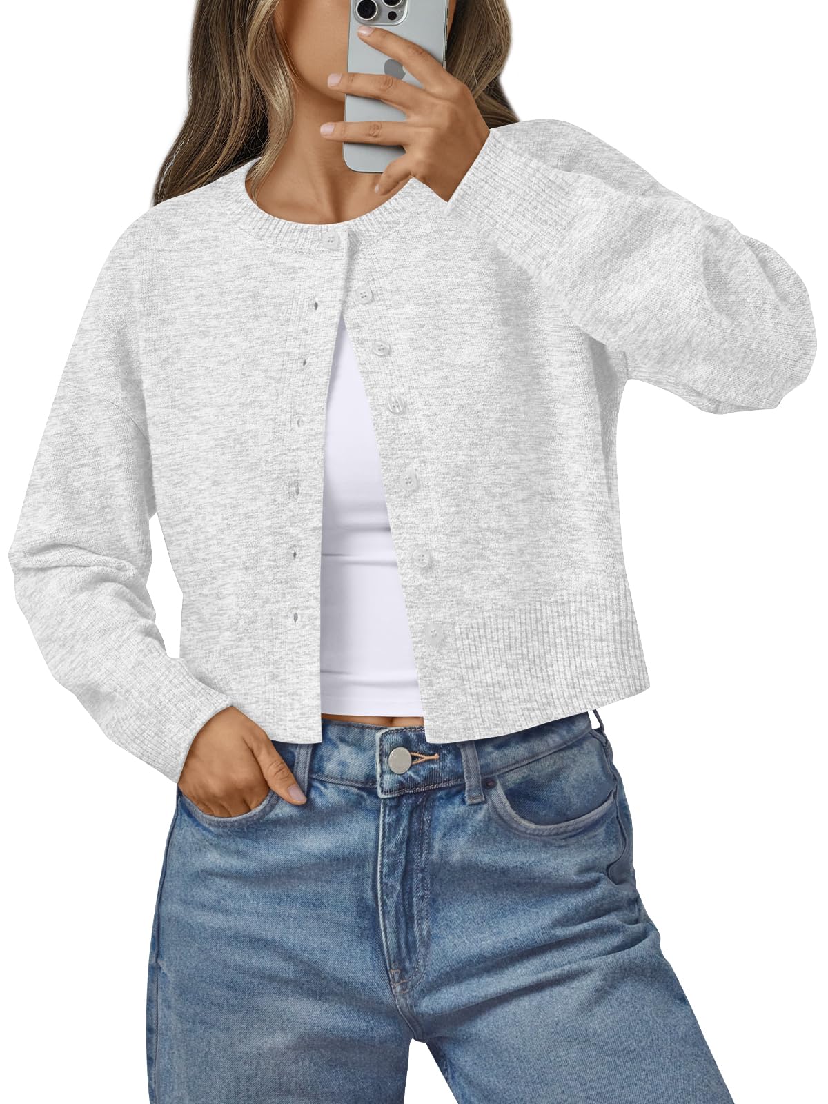 LILLUSORY Cropped Cardigan