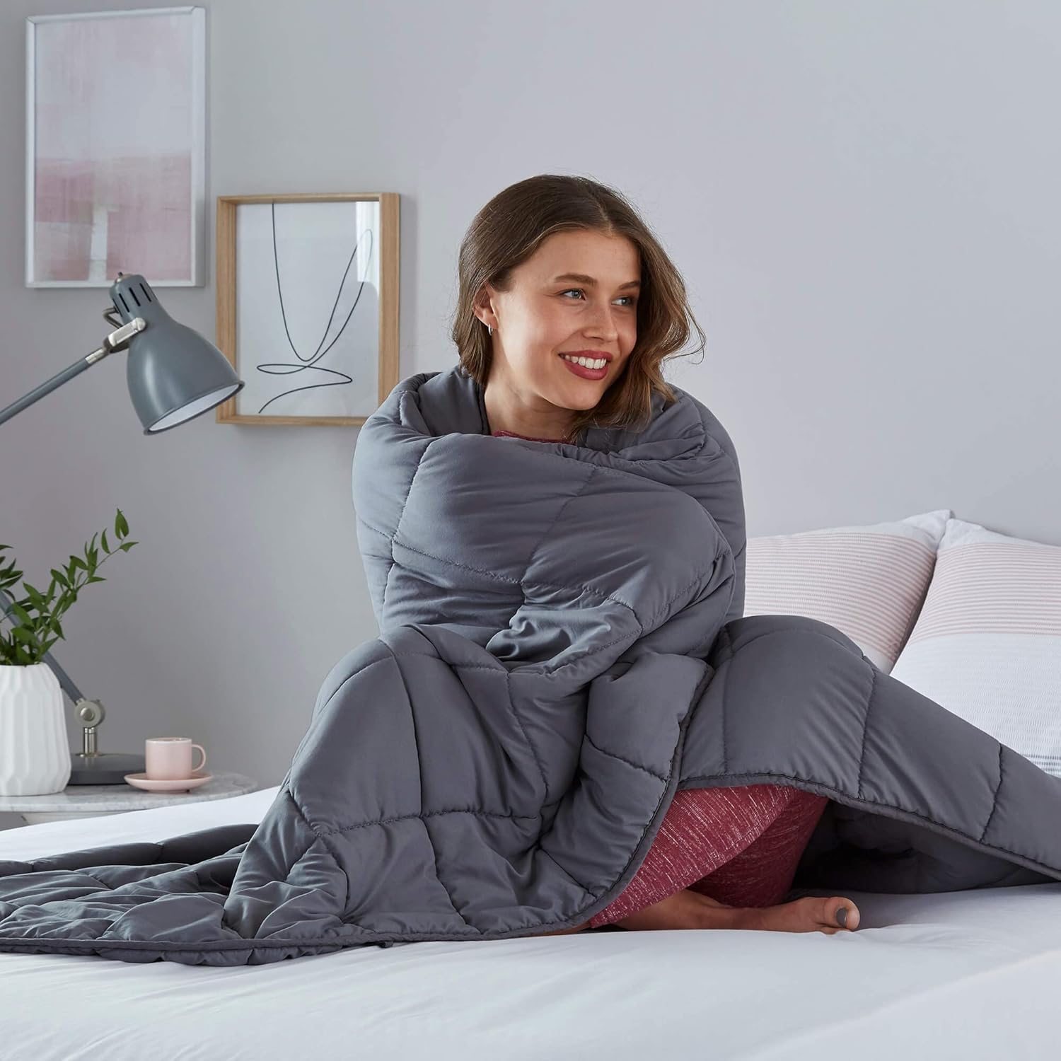 YSTHER Weighted Blanket Queen Size 60 x 80 20 pounds