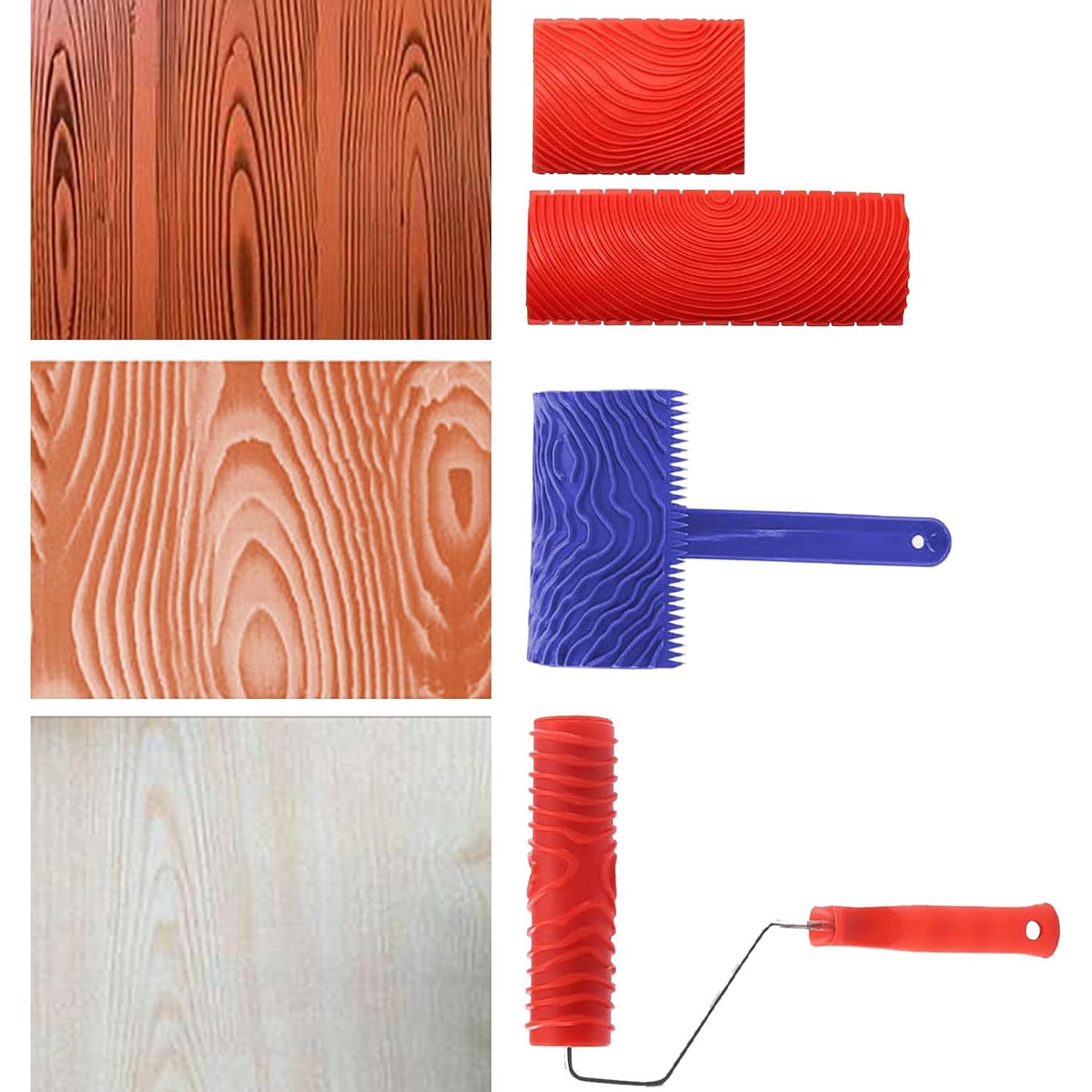 De Buyer - Pettine In Gomma Per Decorazione Pasticceria Effetto Legno