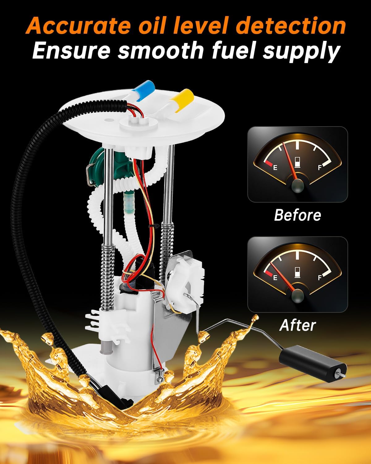 OKLPF Electric Fuel Pump Module Assembly Compatible with 2003 2004 Ford Expedition V8 4.6L,Replace E2361M SP2361M PFS1015