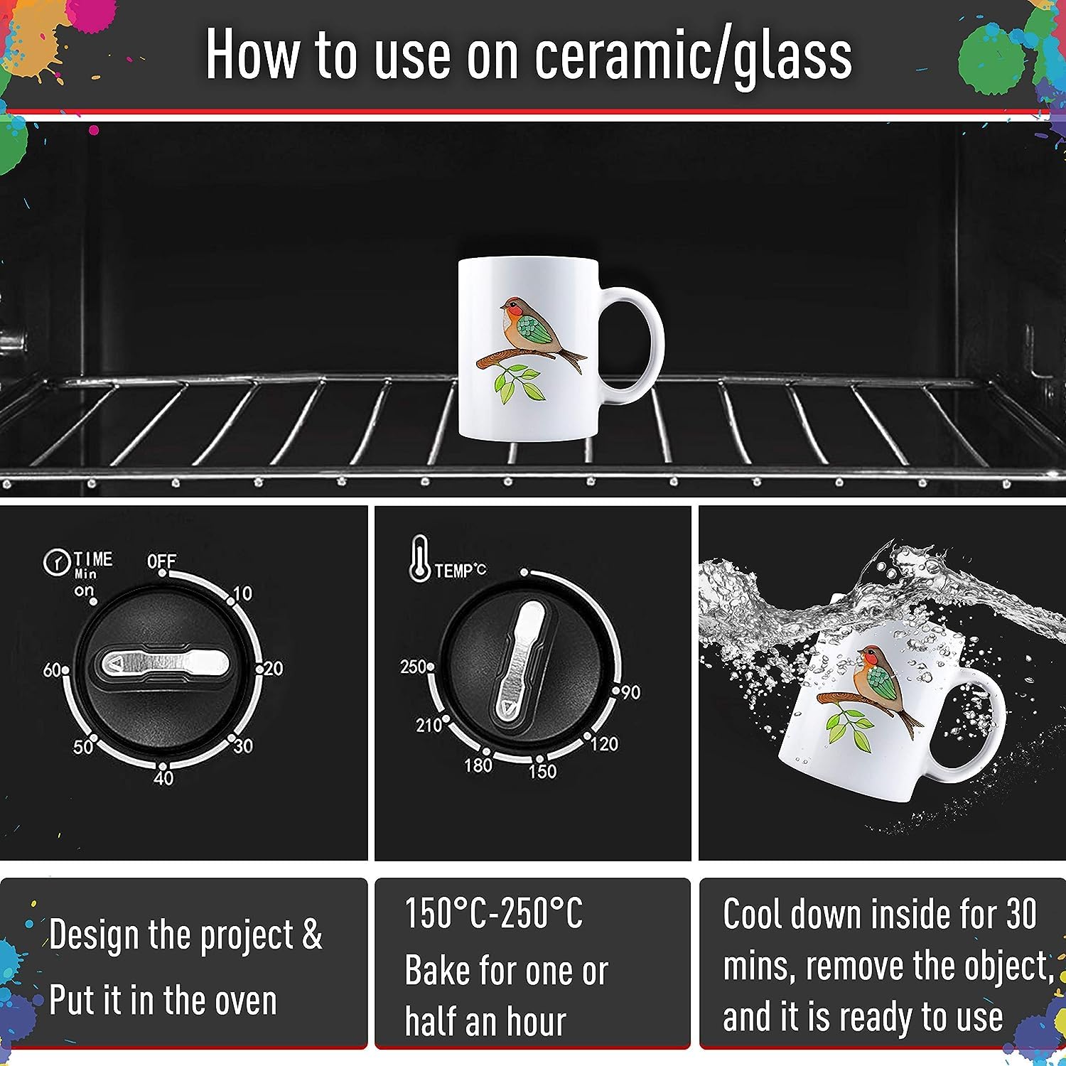 Acrylic Paint Pens Set of 18 – Professional Acrylic Markers & Felt Tip Pens for Canvas, Fabric, Glass, Wood & Ceramic | Water Based Paint Pens for Everyone