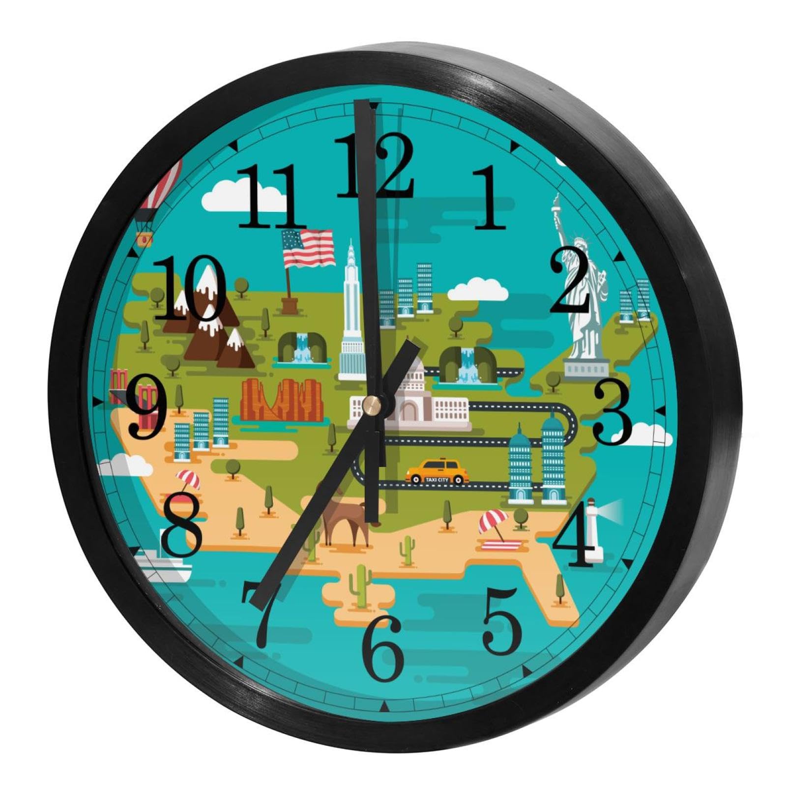 Horloge murale sans tic-tac à mouvement continu pour un calme absolu pièce par pièce