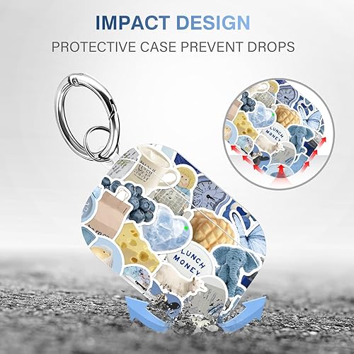 Vista 349 de Maxjoy for AirPods 2nd Generation Case, Unique Design Hard Protective Shockproof Airpods Case Cover with Keychain Compatible with Apple AirPods Sea