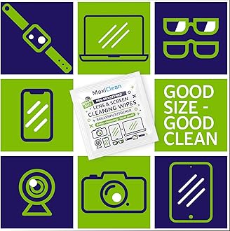 440 Pack Lens Wipes for Eyeglasses Pre-Moistened, Individually Wrapped Streak-Free Cleaning for Glasses & Laptop Screens, Glasses Cleaner Wipe Bulk 5.5 x 4.7 Inch, Sunglasses & Phone Wipe