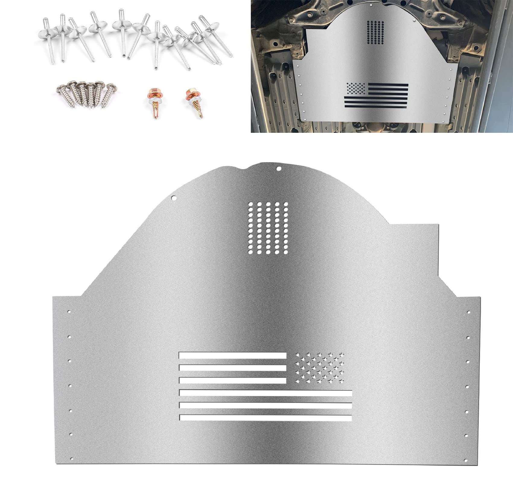 Photo 1 of Catalytic Converter Protection Shield Aluminum Catalytic Convertidor Anti Theft Compatible with Toyota Prius 2004-2009, Catalytic Converter Anti Theft Device