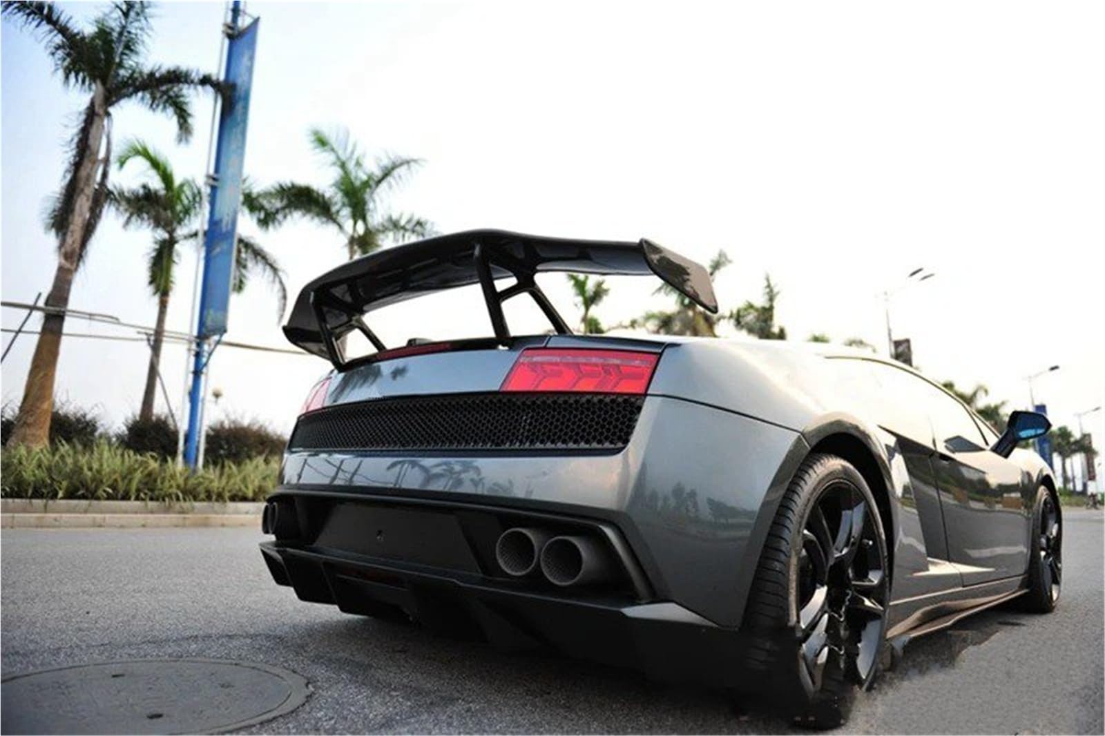 Dla Lamborghini Dla Gallardo LP550 LP560 LP570 2008-2012 Spoiler Bagażnika Skrzydło Na Klapie Lotka Tylny Akcesoria Dekoracyjne Spojler Tylny Trunk Wing