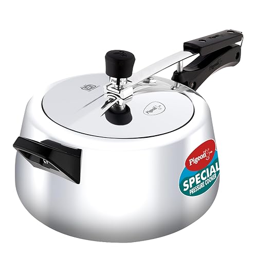 Pigeon Special Pressure Cooker Aluminium Inner Lid Induction Base 5 Litre Capacity - Silver