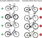 Child Bike Seat,Rear Mount Baby Bike Seat,Kids Back Bike Seat Safety Carrier for Adult Bike Attachment,Mountain Bike,Electric Bikes,Bicycles (Black)