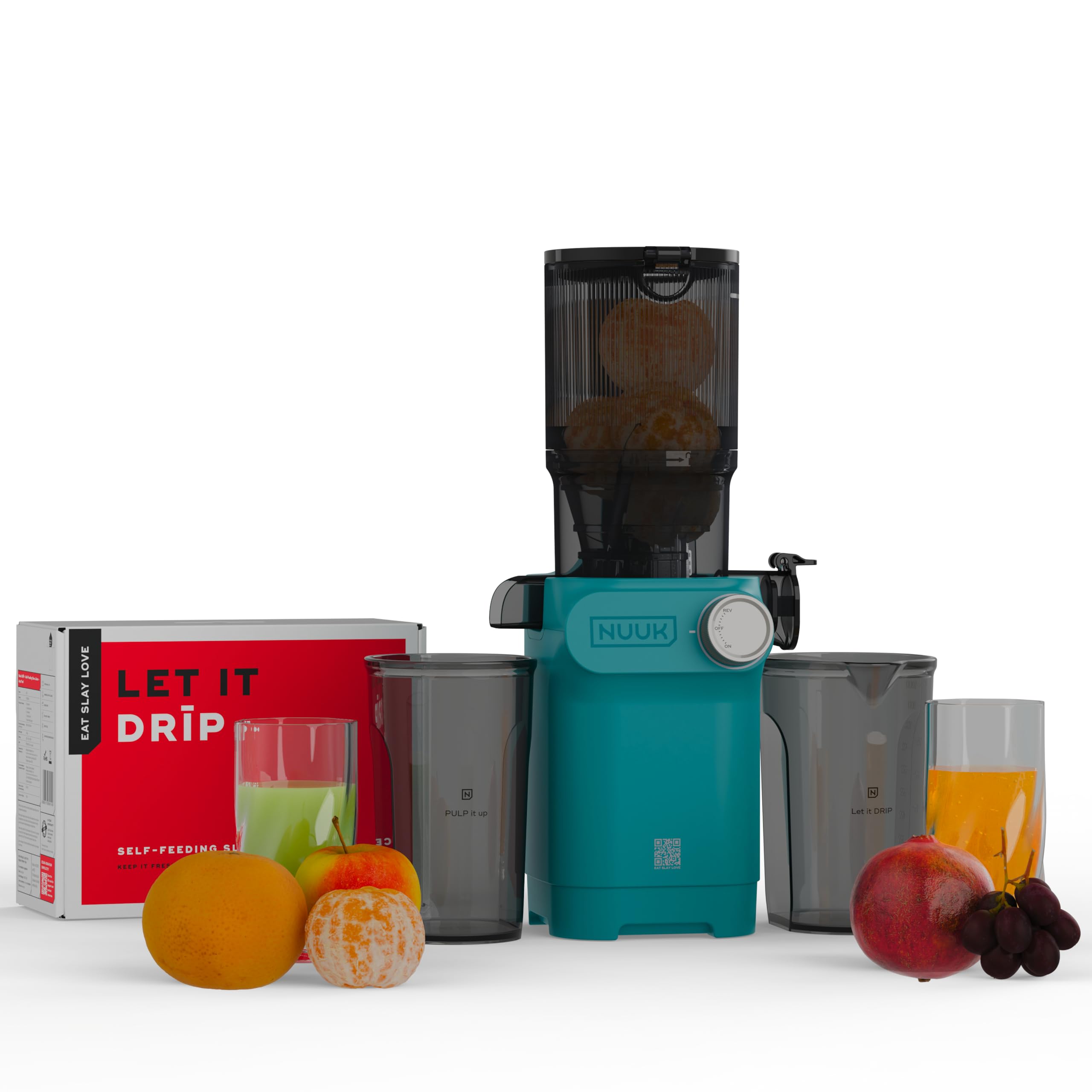 NUUK DRIP Self-Feeding Cold Press Juicer For Home | Mimics Hand Squeezing for Max Nutrients | Fruit & Vegetable Slow Juicer Machine | Patented Fused Strainer For Max Juice | 100% BPA Free Tritan Jars (B0DFYVRR4N) Amazon Price History, Amazon Price Tracker