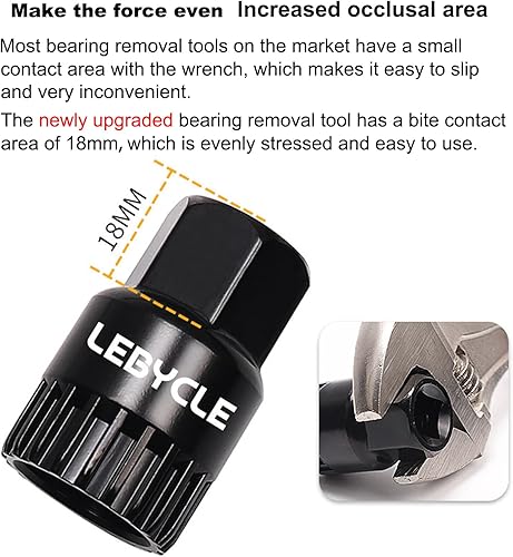 Miniatura 5 de Bicicleta de bicicleta compatible con Shimano soporte inferior herramienta de instalación, para Shimano Octalink ISIS Splined FSA LP VP (con