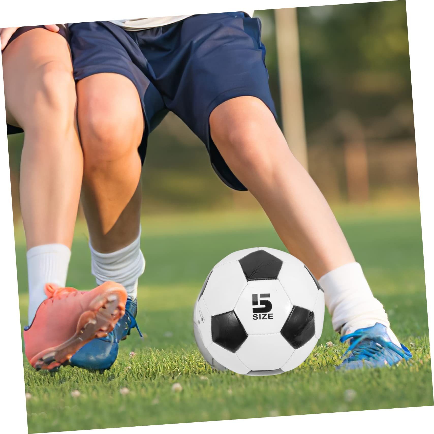 Sosoport Pallone da Calcio PVC Misura 5, Set 6 Pezzi, per Allenamento e Pratica, Alta Elasticità, per Ragazzo Ragazza, per Sport e Gioco