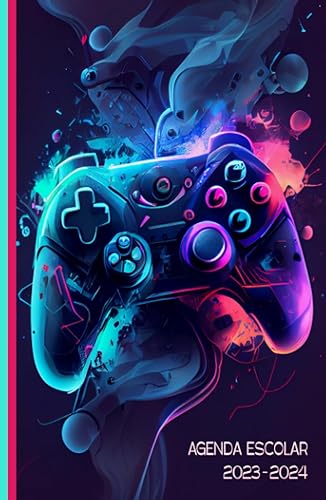 Agenda Escolar 2023 2024 Gamer: Agenda niño niña de primaria y secundaria | 2 Día = 1 Página | De Septiembre de 2023 a Agosto de 2024 | Horario | ... | Formato A5 (13,97 x 21,59 cm) | 215 Páginas