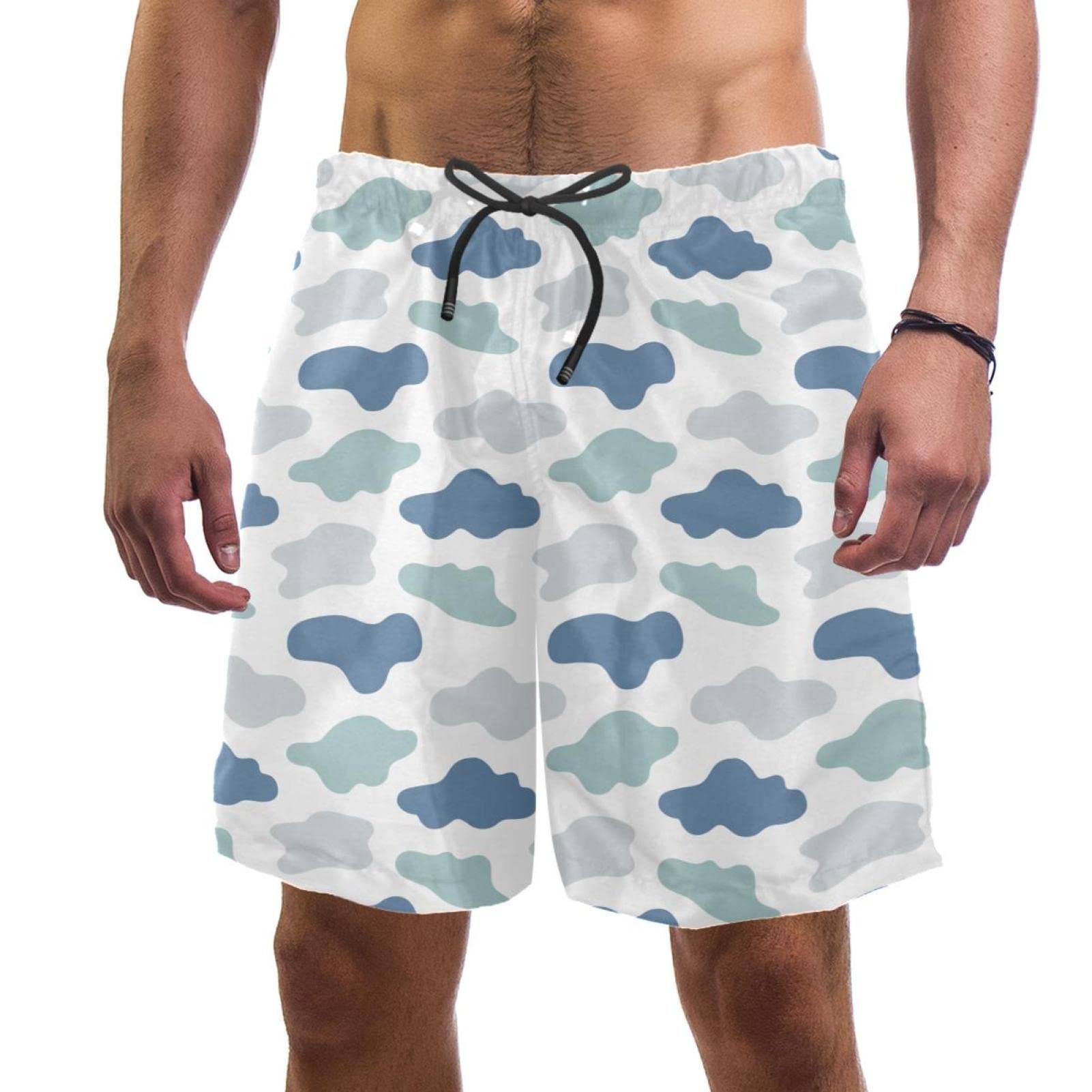 Short de plage HadHfun maillots de bain pour hommes imprimé