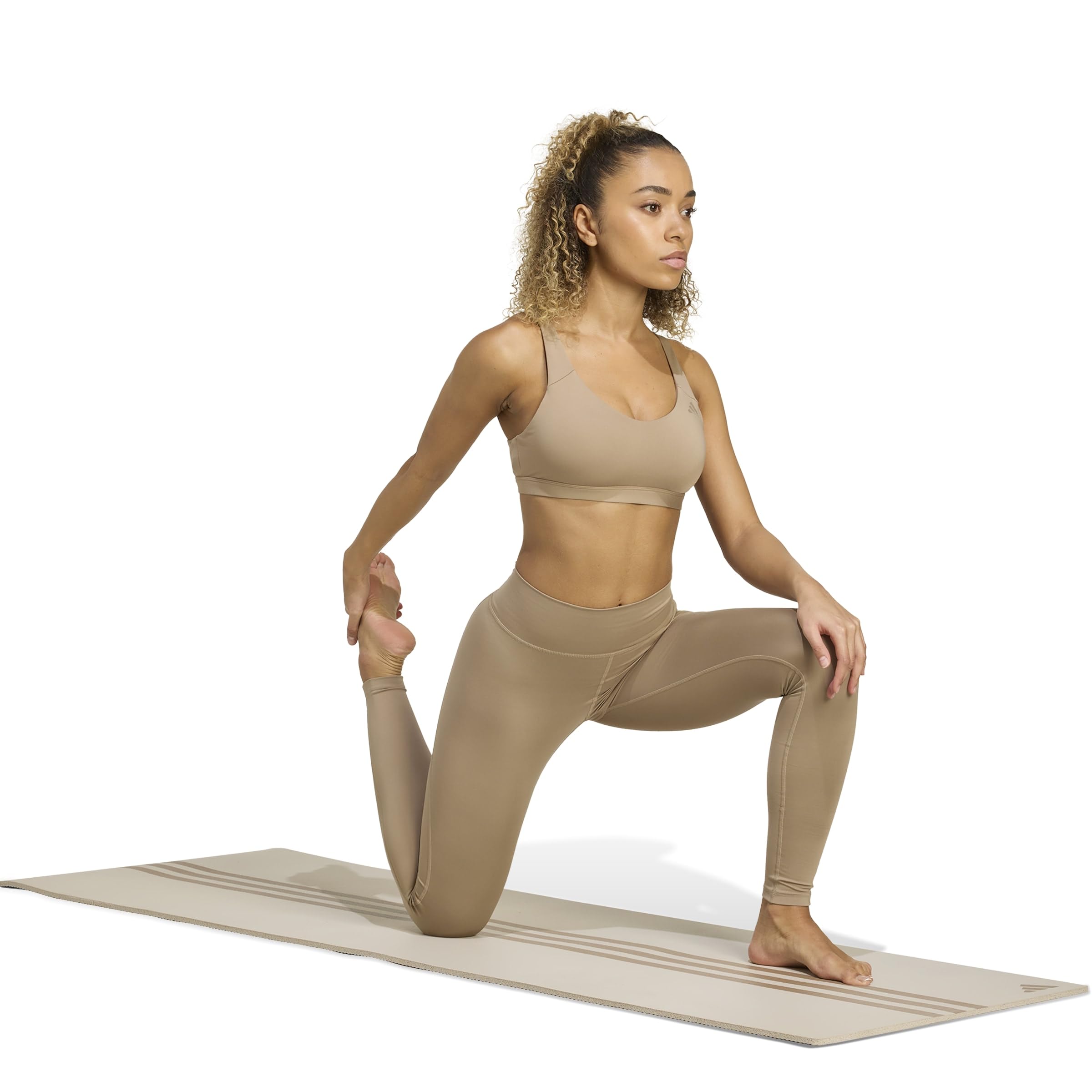 adidas Damen All Me Essentials Full-Length Leggings, Chalky Brown/Chalky Brown, S