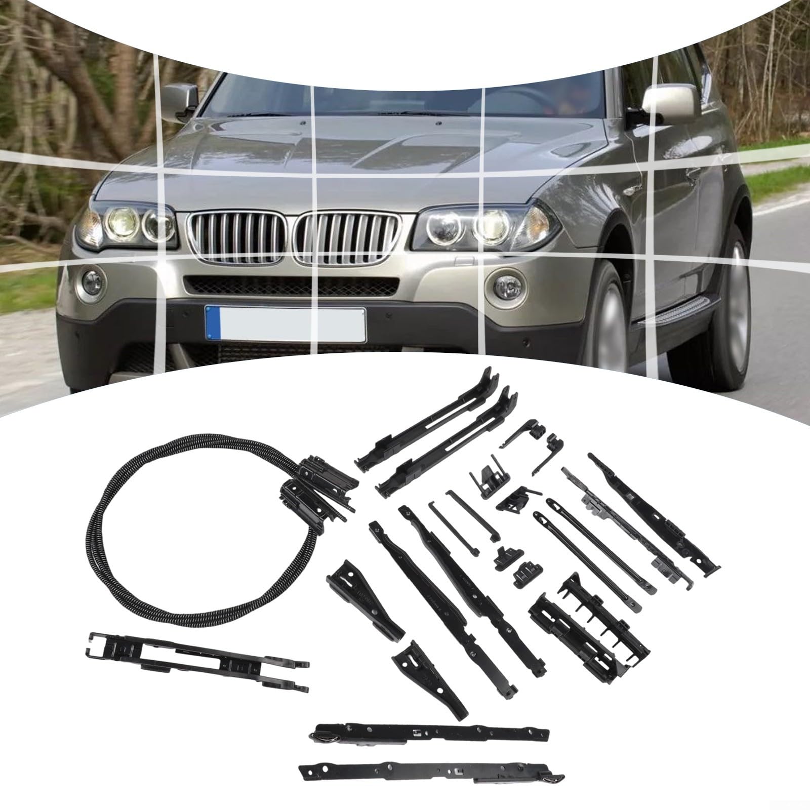 Kit de réparation de toit ouvrant - Câble panoramique pour BMW X5 E70 F15 X3, E83 E53 54137118849 - Câble de rail pour 2000-2013