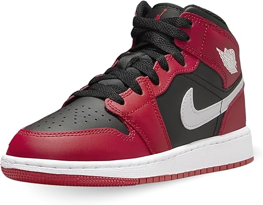 Jordan Youth Air 1 Mid GS 554725 069 Chicago Black Toe - Size 3.5Y