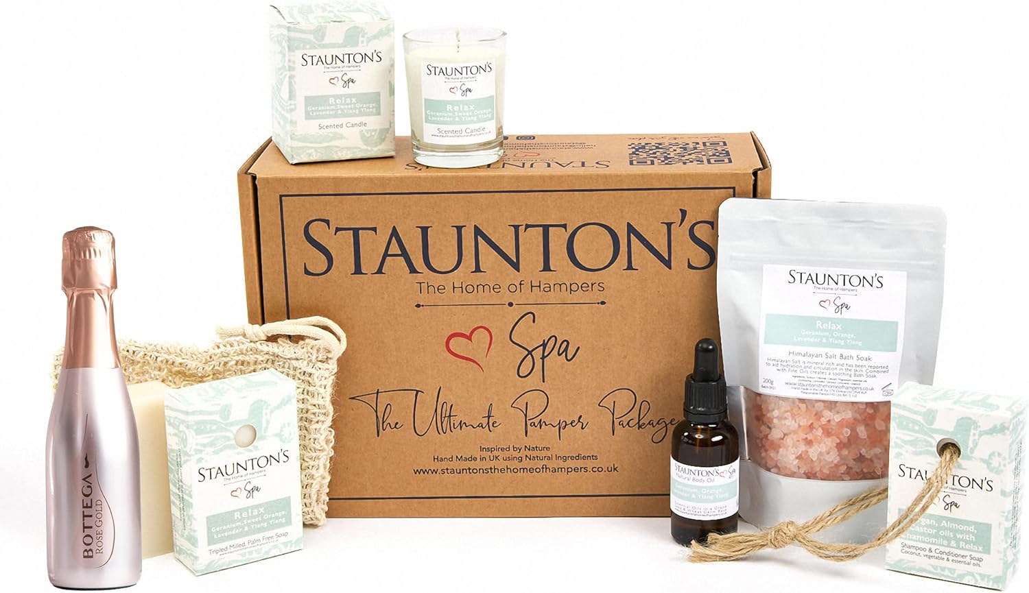 Stauntons The Home of Hampers for Women 7Pcs Relaxing Pamper Set