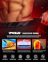 Vista 4 de TSLA - Pantalones de compresión térmica para hombres, calzas deportivas para correr, ropa base de invierno