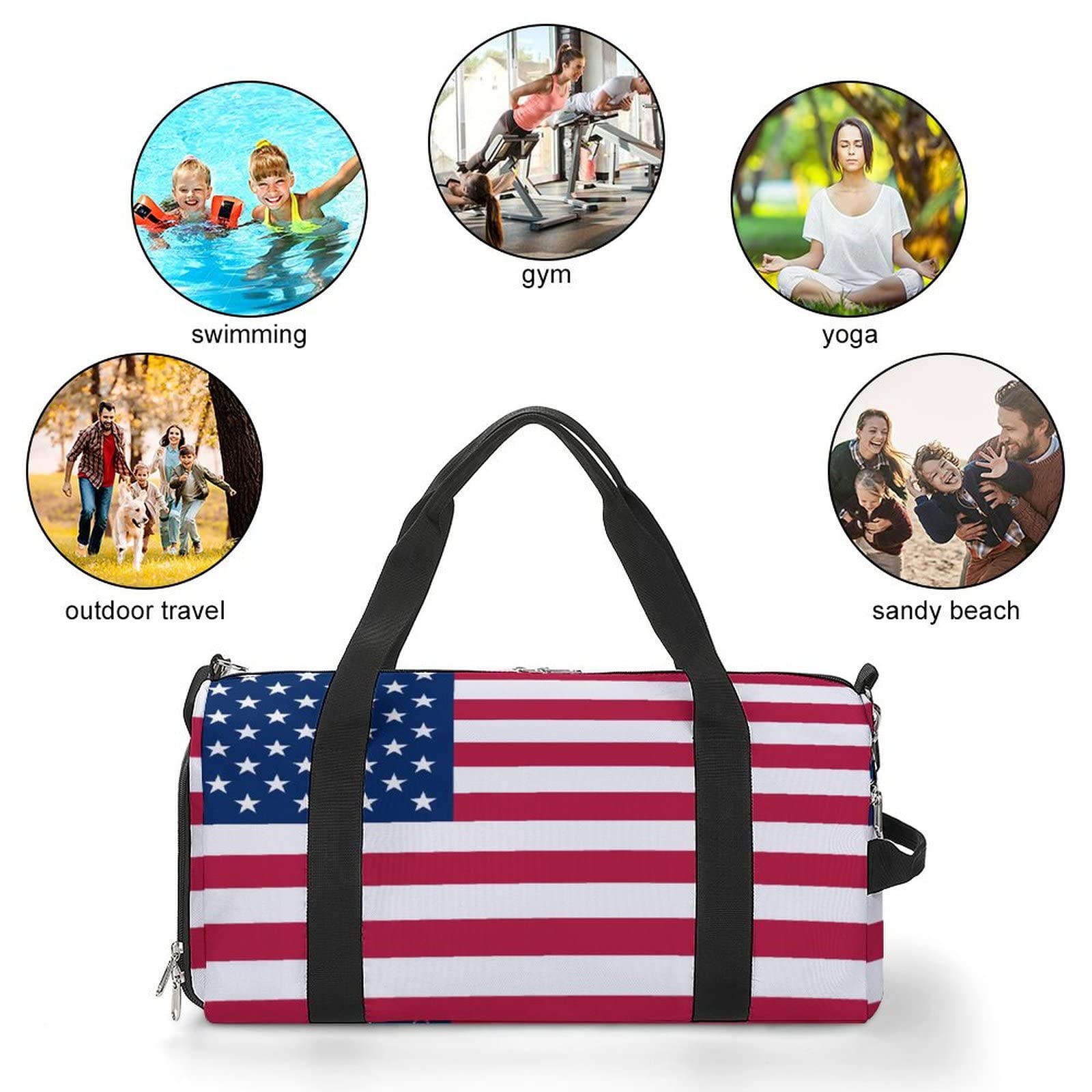 アメリカ国旗デザイン ボストンバッグ Amazon.co.jp: スポーツバッグ アメリカ 国旗 星条旗 ボストンバッグ