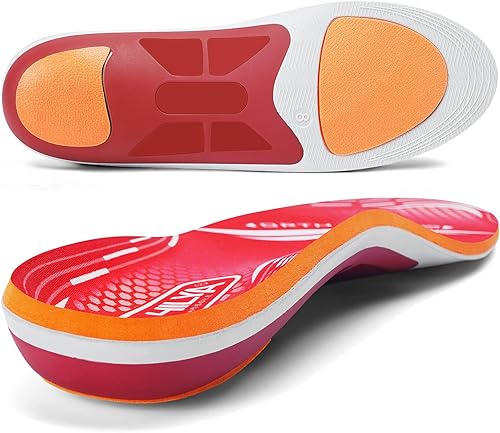 ORHILYA Fascitis plantar alivio del dolor para hombres, soporte de arco ortopédico, plantilla de zapatos ortopédicos, insertos para botas de