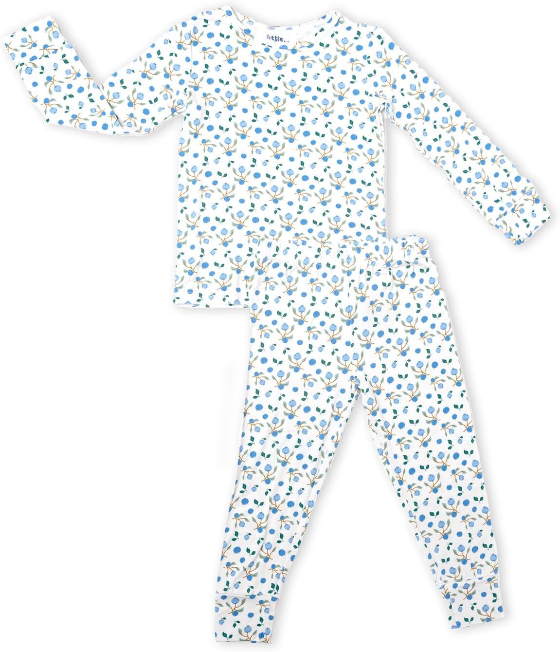 Little Worldz Viscose from Bamboo Toddler Pajamas Long Sleeve Two-Piece PJ Set for Kids Seasonless Sleepwear Boys & Girls