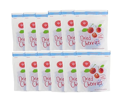 Miniatura 10 de Cherry Bay Orchards - Cerezas ácidas Montmorency secas, paquete de dos bolsas de 6 onzas (total de 12 onzas), 100% nacionales, naturales,