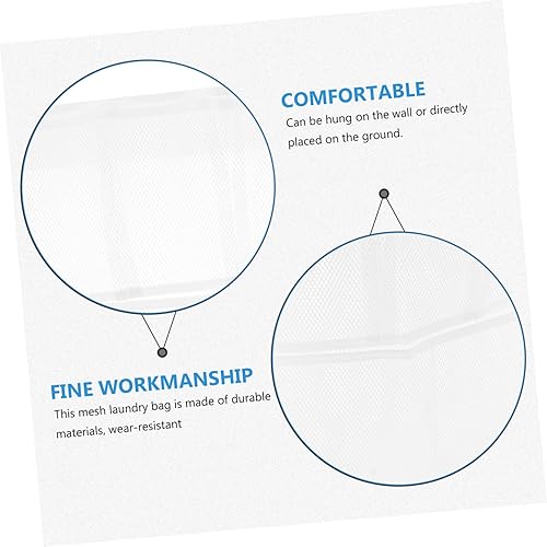 Miniatura 7 de Bolsa de malla para lavandería, bolsa de almacenamiento de ropa, bolsas de lavandería para baño, cesta de lavandería, cesta de lavandería, bolsa de