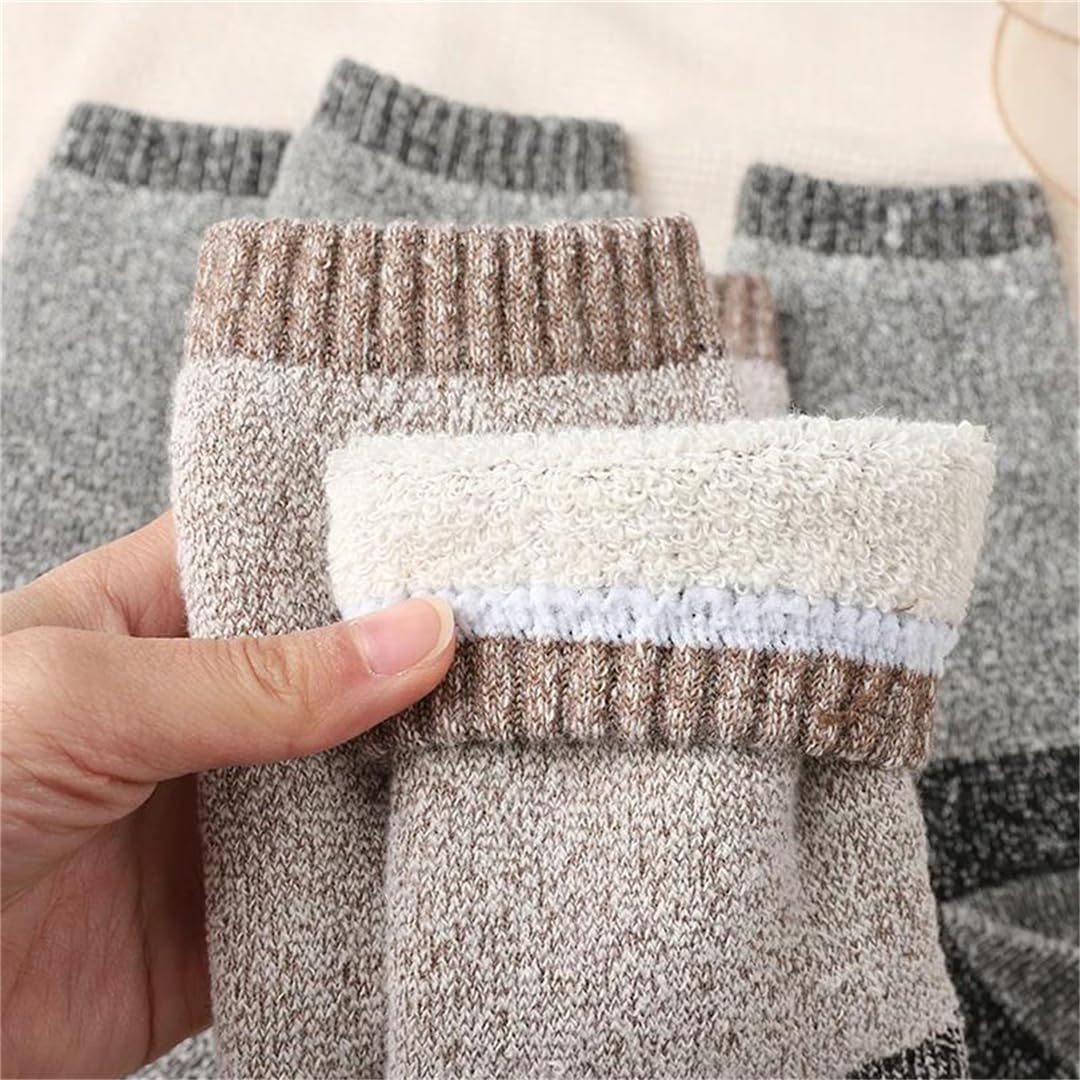 3 Pairs Women Boot Socks Super Thicker Warm Fleece Lined Outdoors Hiking Against Cold