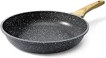 GiPP Non Stick Frying Pan Set - 8" 9.5" 11" Ceramic Nonstick Pan Skillet, Non Toxic Pans for Cooking, Omelette Pan with Stay Cool Handle, Induction Compatible, PFAS/PTFE/PFOA Free, White