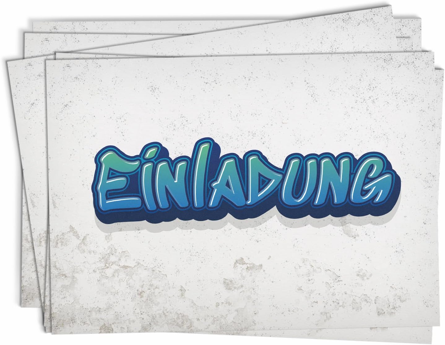 BETESSIN 15x Einladungskarten Kindergeburtstag - DIY Karten Mit Schokoladenplatz