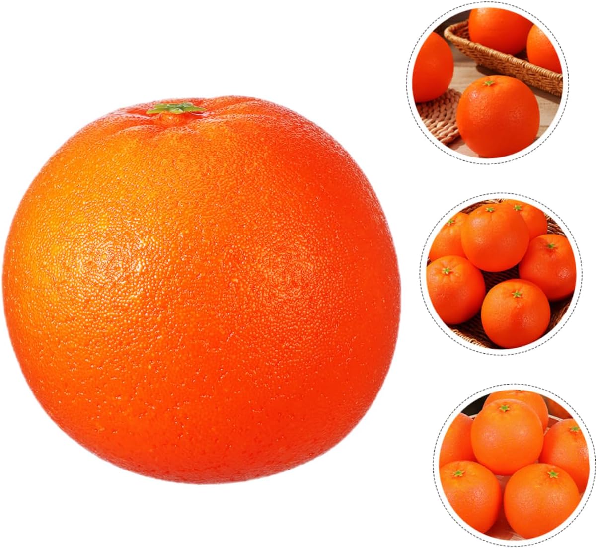 ULTECHNOVO 10pcs Realistic Simulation Oranges Decor Artificial Fruits for Photography Props Orange Fruit Decor Desktop Fake for Home