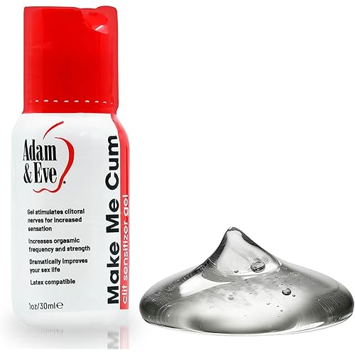 Adam & Eve Make Me Cum Water Based Clitoral Sensitizer Clear Gel - Personal Sexual Lubricant for Women - Increases Sensitivity for Stronger Orgasm - Lube for Sex and Masturbation - Clear 1 oz.