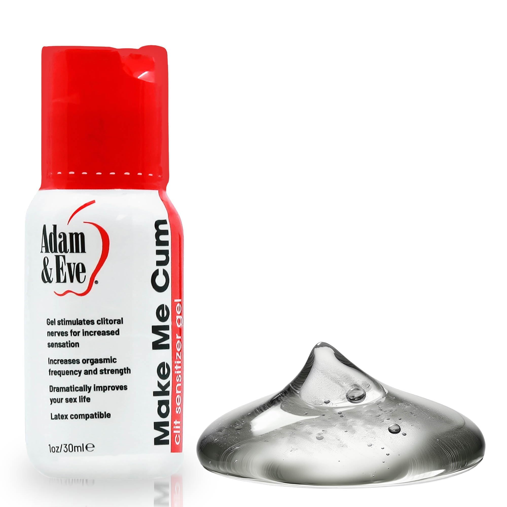Amazon.com: Adam & Eve Make Me Cum Water Based Clitoral Sensitizer Clear  Gel - Personal Sexual Lubricant for Women - Increases Sensitivity for  Stronger Orgasm - Lube for Sex and Masturbation -