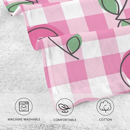 Miniatura 4 de susiyo Paquete de 2 toallas de mano 100% algodón para baño, 16 x 28 pulgadas