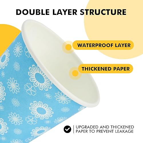 Miniatura 7 de RACETOP [Paquete de 300] Vasos de papel de 3 onzas, tazas de baño de 3 onzas, vasos de papel desechables para baño, vasos pequeños para enjuague