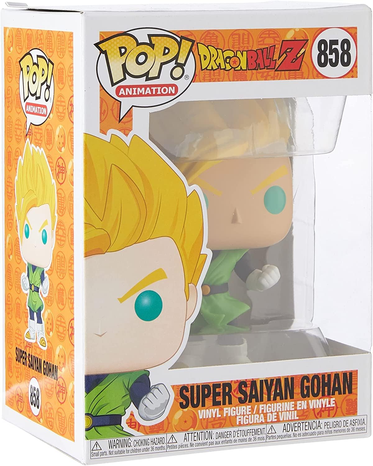 Dragon Ball Z - Super Saiyan Gohan Funko Pop! Vinyl Figure (Bundled with Compatible Pop Box Protector Case), Multicolored, 3.75 inches - Image 3