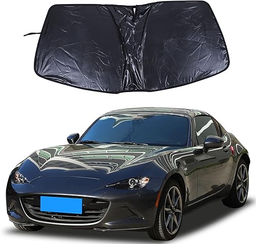Miniatura 8 de Parasol para parabrisas original compatible con Mazda MX-5 ND 2016 2017 2018 2019 2020 2021 2022 2023 2024 protector reflectante para parabrisas de