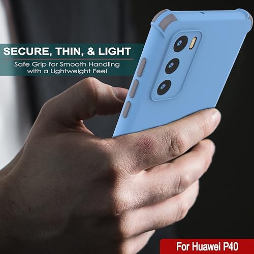 Miniatura 18 de Punkcase Diseñada para Huawei P40 [Serie Sunshine] Funda protectora y ligera de TPU con esquinas de absorción de golpes compatible con Huawei P40