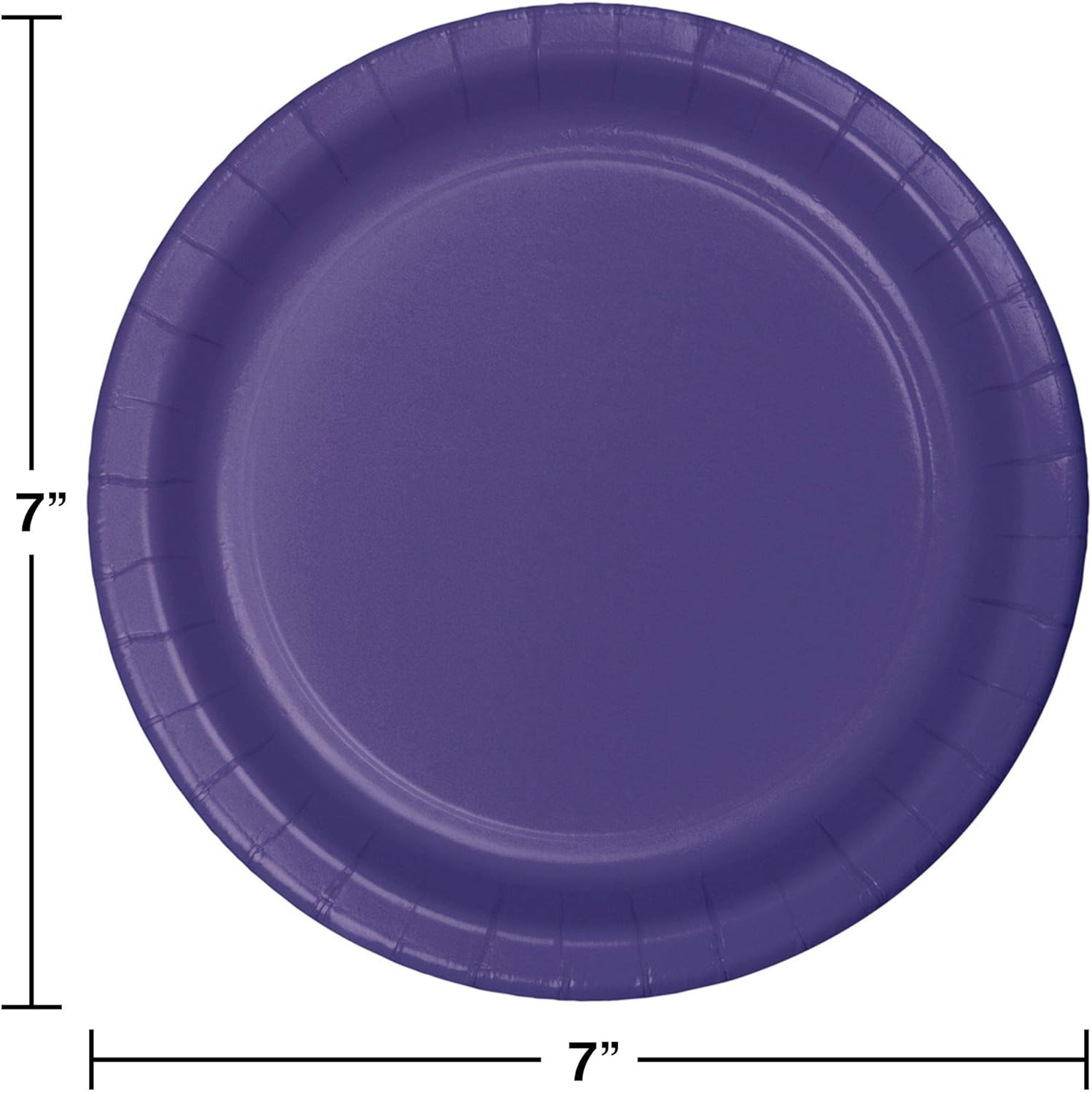 Club Pack of 240 Purple Disposable Paper Party Lunch Plates 7"