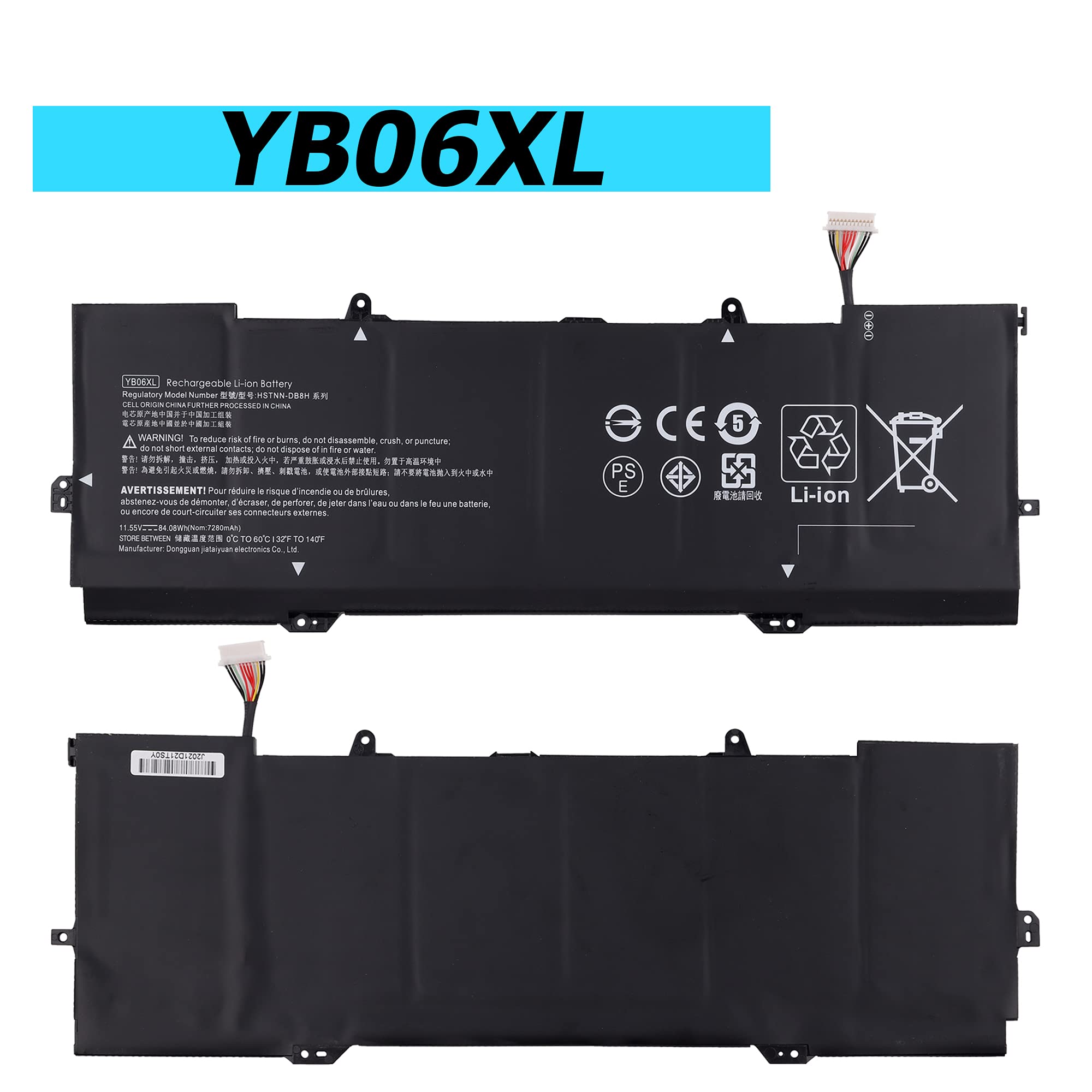 YB06XL HSTNN-DB8H Ersatz Laptop Akku Kompatibel Für HP Spectre X360 15-CH 15-ch005ng 15-ch011dx ch004na ch009ng ch006ng HSTNN-DB8H