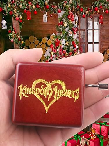 Vista 88 de ROSIKING Wooden Music Box Hand Crank Classic Musical Boxes Christmas Birthday Valentine's Day Gifts Plays Howl's Moving Castle-Merry Go Round of