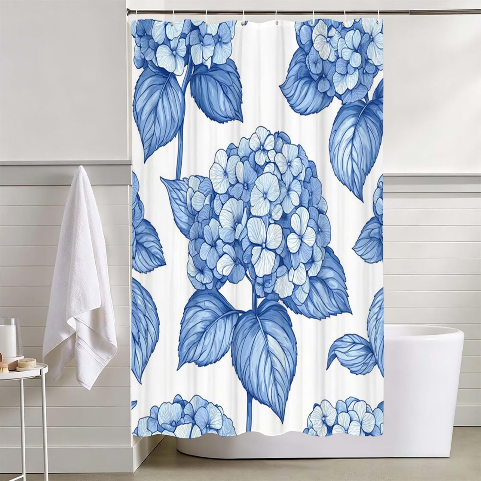 Duschvorhang Blau, Duschvorhang 180x180cm L-43