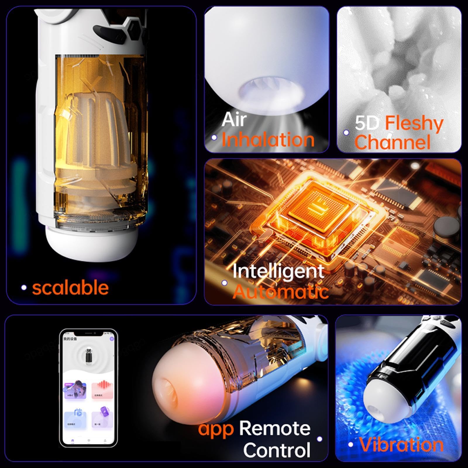 Vibratoreper Donna Telecomando APP Wireless Professionale Vibratore Telecomando Wireless Sessuali, Vibratoriper Coppie Piccolo Sexytoysys