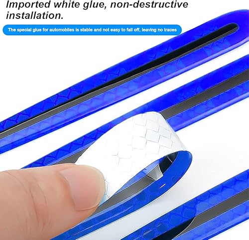 Miniatura 3 de 4 calcomanías reflectantes para manija de puerta de automóvil, películas protectoras 3D para manija de vasos, calcomanías de advertencia de