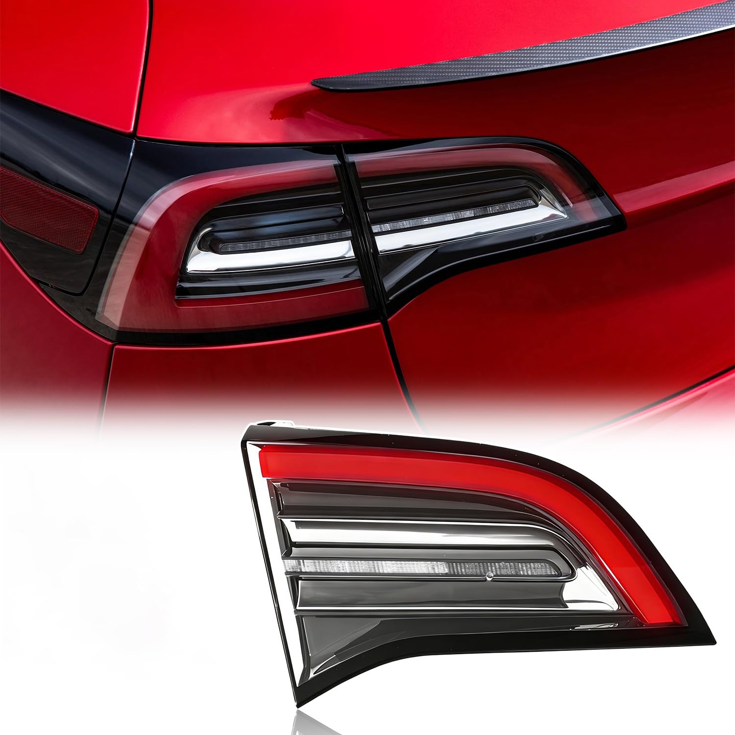 Photo 1 of HBXJGS 1077401-00-G 3 Pin Inner Trunk Tail Lights Compatible With Tesla Model 3 2017-2021 1077401-00-F 1077401-00-E 1502088-00-B Rear Lamp Driver Left Side