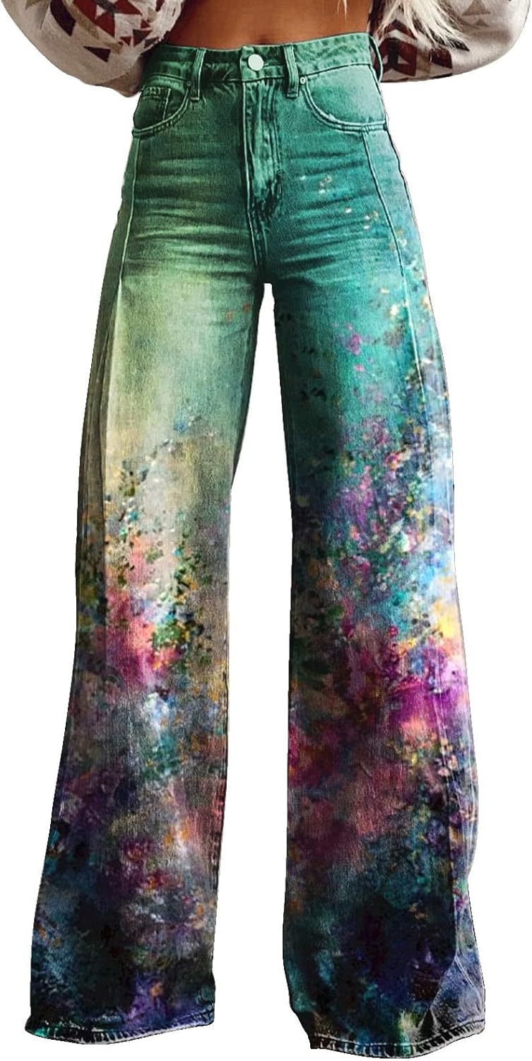 HOOUDO Wide Leg Jeans
