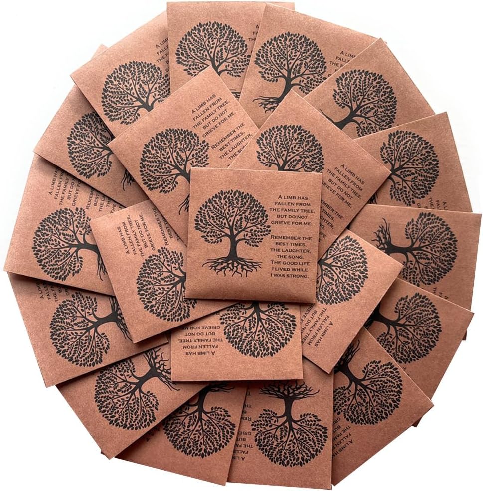 Forget Me Not Seeds - in Loving Memory Funeral Favors - Prefilled Seed Packets - Ready to Give - Pack of 20