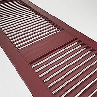 Vista 136 de Builders Edge 12 pulgadas de ancho x 48 pulgadas de alto, montante central superior de catedral estándar, persianas con listones abiertos, incluye